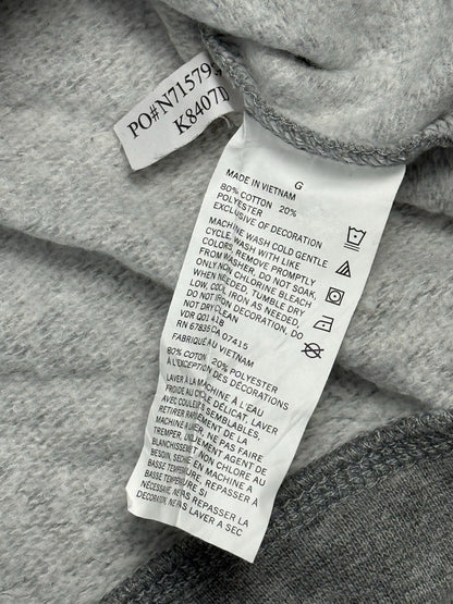 Nautica Grey Zip Through Embroidered Hoodie Jacket Large