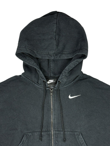 Nike Black Cropped Zip Hoodie Jacket XS