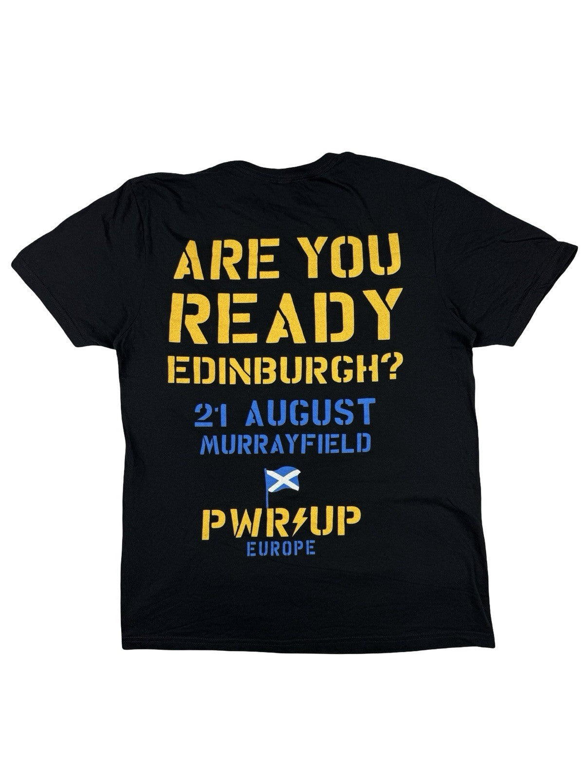 AC/DC Black PWR/UP 2025 Tour Top Edinburgh Medium