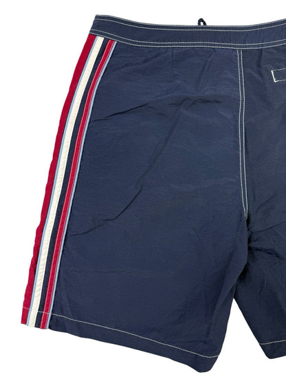 Tommy Hilfiger Retro Y2K Blue Lined Swim Trunk Shorts Large