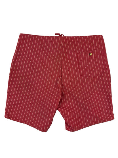 Vintage 60's McGregor Scotset Permanent Press Red Striped Chino Shorts Medium