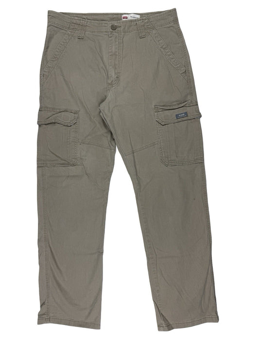 Wrangler Beige Relaxed Fit Cargo Trousers 32W 32L