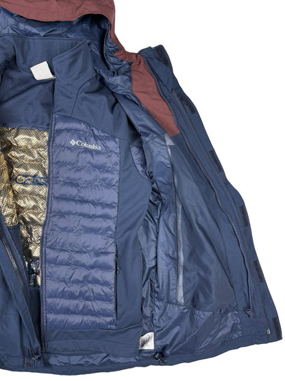 Columbia Blue 3-in-1 Omni Tech Infinity Interchange Snow Winter Jacket Large