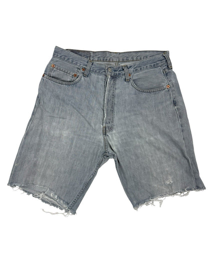 Levi's Blue Cut Off Shorts 34W