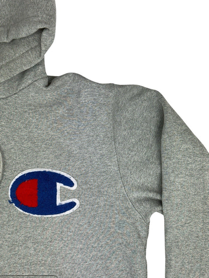 Champion Grey Retro Japanese Line Hoodie XL