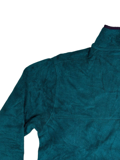 LL Bean Vintage Green Polartec Fleece Zip Jacket Medium