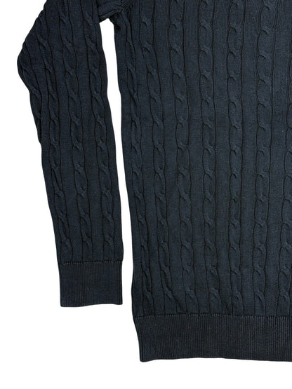 Racing Green Blue Knit Cotton Jumper Small