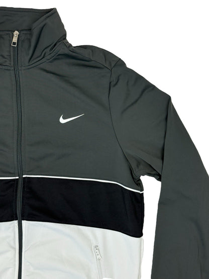 Nike Grey Zipped Track Jacket Medium