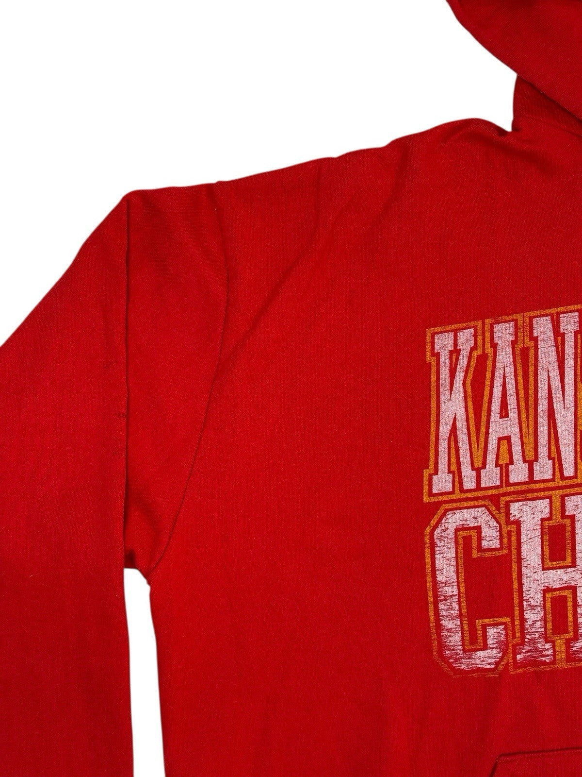 Retro NFL Kansas City Chiefs Red NFL Zip Hoodie Jacket XL