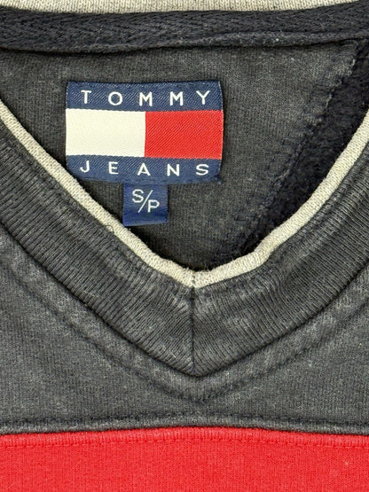Tommy Hilfiger Retro Red V-Neck Jumper Small