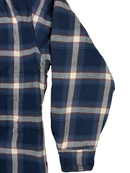 Wrangler Blue Plaid Fleece Lined Shirt Jacket Large