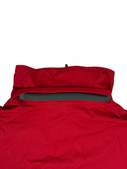Columbia Red Omni-Tech Zip Rain Jacket Medium