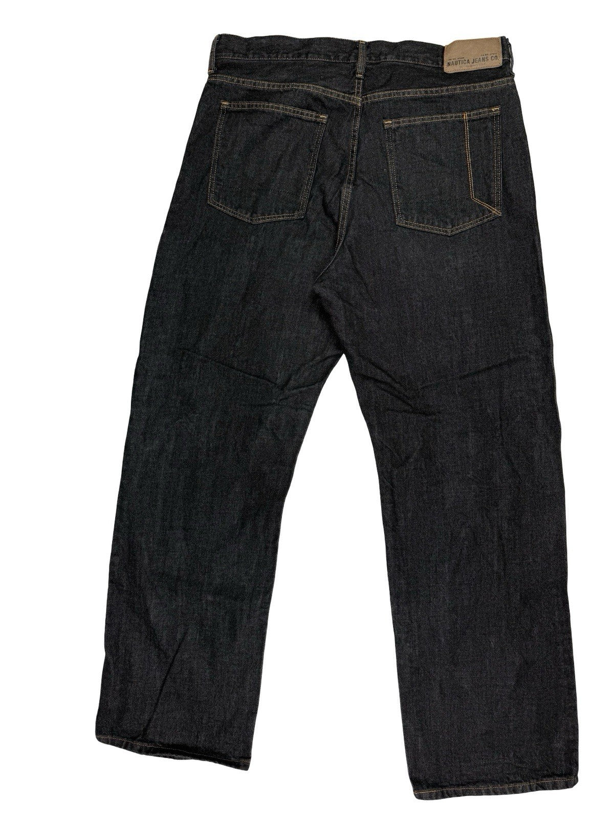 Nautica Blue Loose Fit Wide Leg Denim Jeans 36W 34L