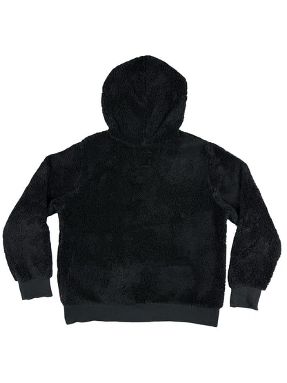 Levi's Black Fluffy Teddy Fleece Hoodie Youth XL (Age 13-15)
