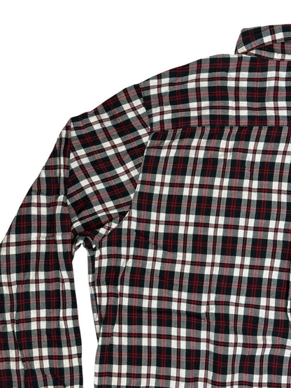 Chaps Retro Red Plaid Cotton Button Up Collared Shirt XL