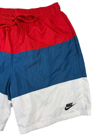 Nike City Edition Woven Swim Shorts Red White Blue Medium