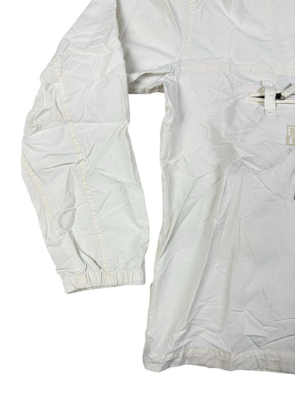 Napapijri Geographic White Retro 1/4 Zip Hooded Anorak Jacket Small