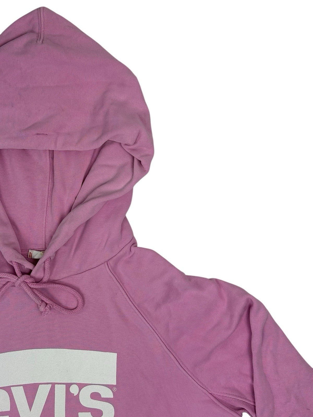 Levi's Pink Printed Big Logo Spellout Hoodie Sweatshirt XS