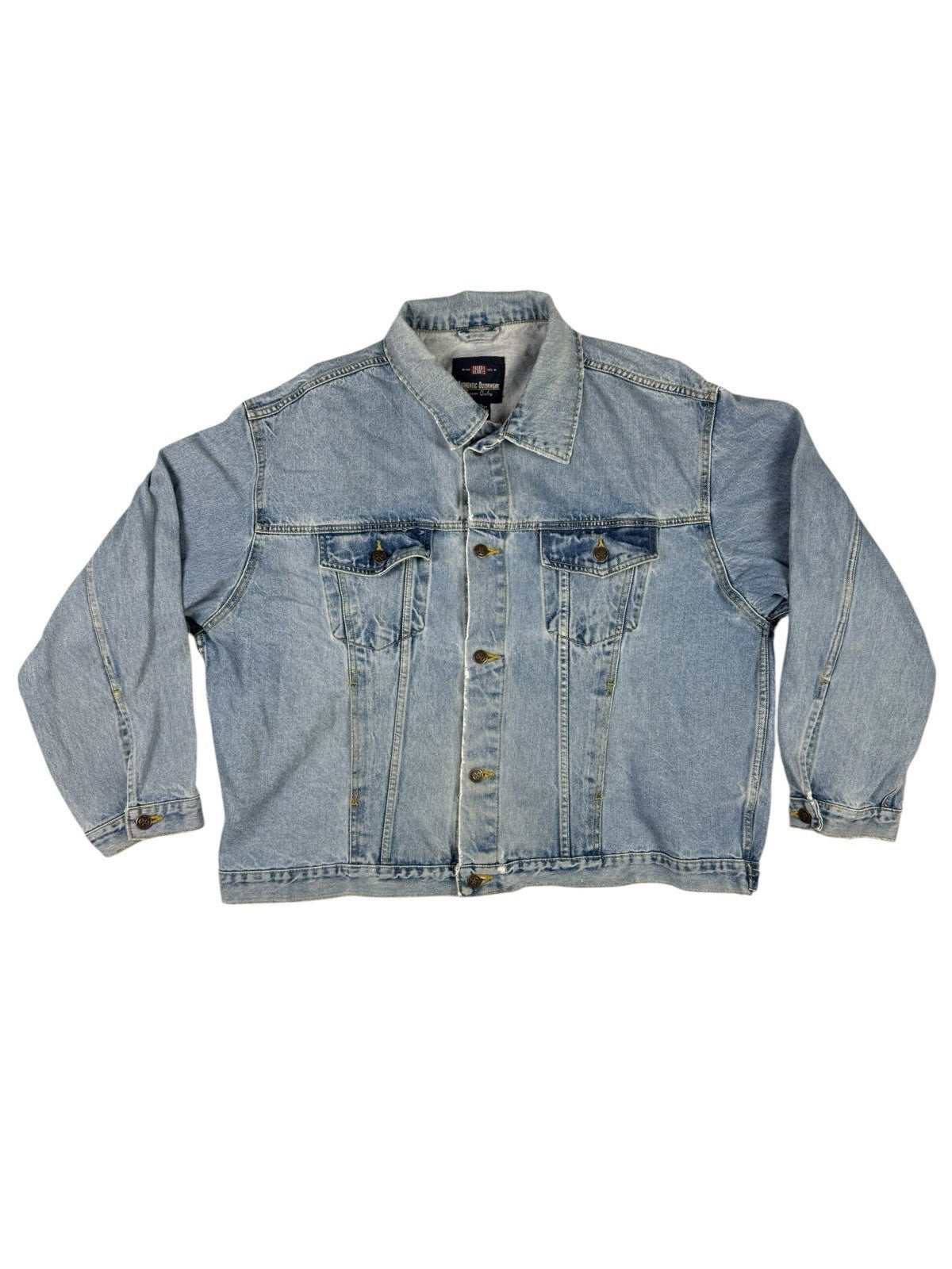 Faded Glory Retro Blue Denim Jacket 2XL