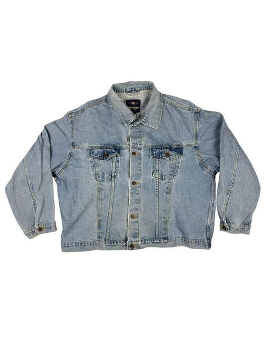 Faded Glory Retro Blue Denim Jacket 2XL