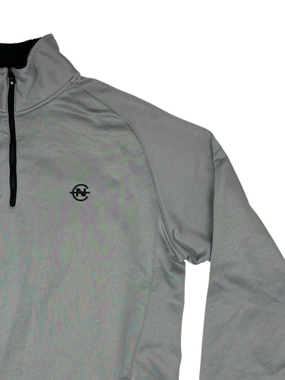 Nautica Competition Grey Quarter Zip Jumper Large