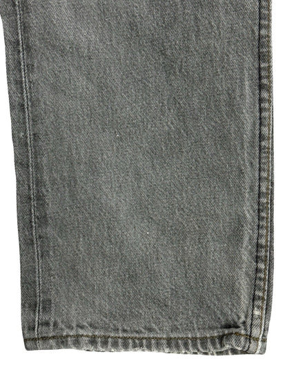 Levi's 501 Vintage Grey Straight Leg Button Fly Denim Jeans 32W 32L Made in UK