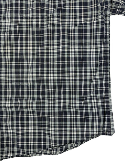 Carhartt Essential Blue Plaid Short Sleeve Button Cotton Shirt 2XL