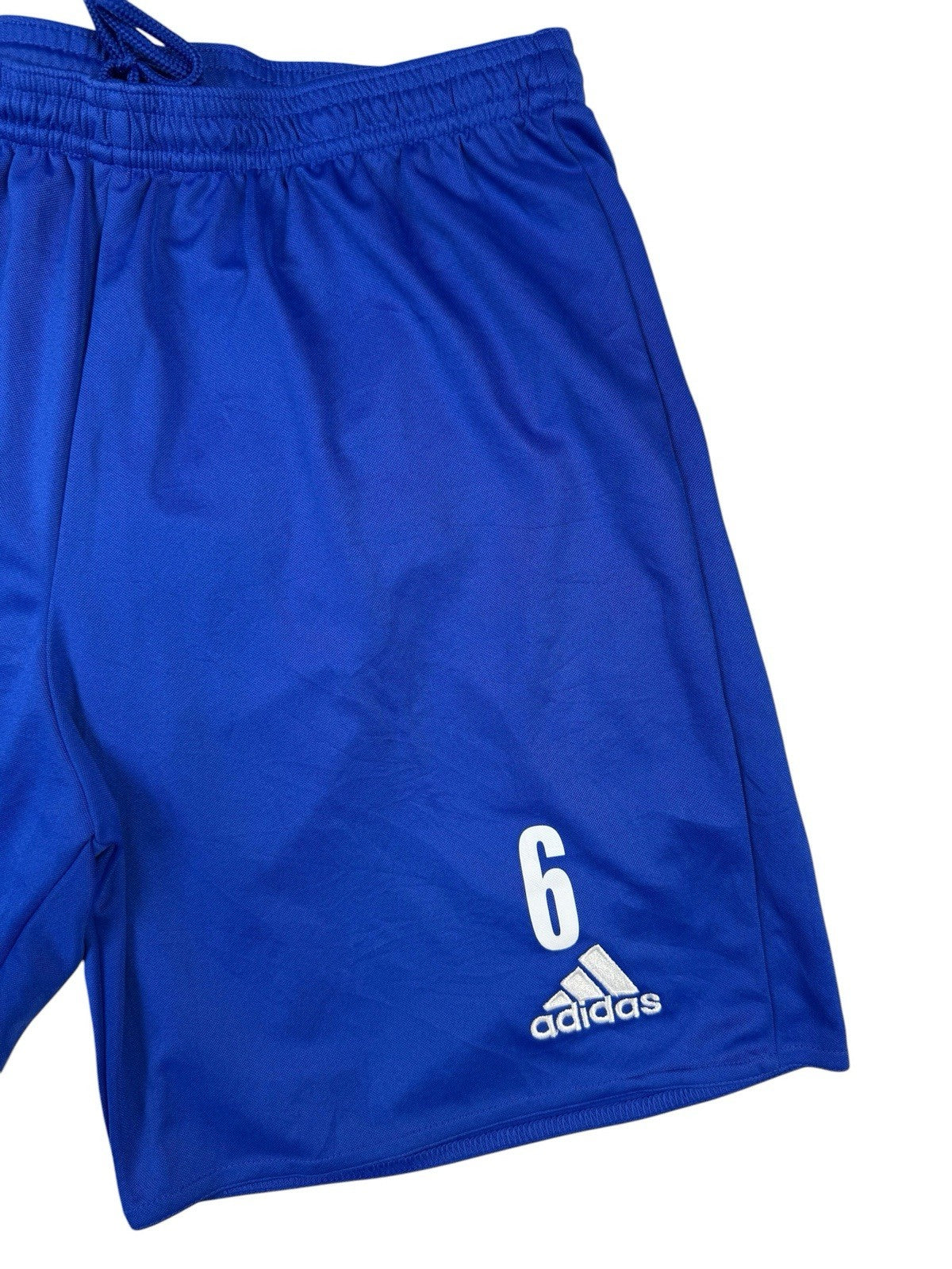 Adidas Blue Climalite Polyester Sport Exercise Football Shorts Medium