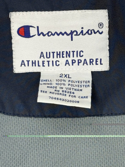 Champion Blue Retro Zip Polyester Jacket 2XL
