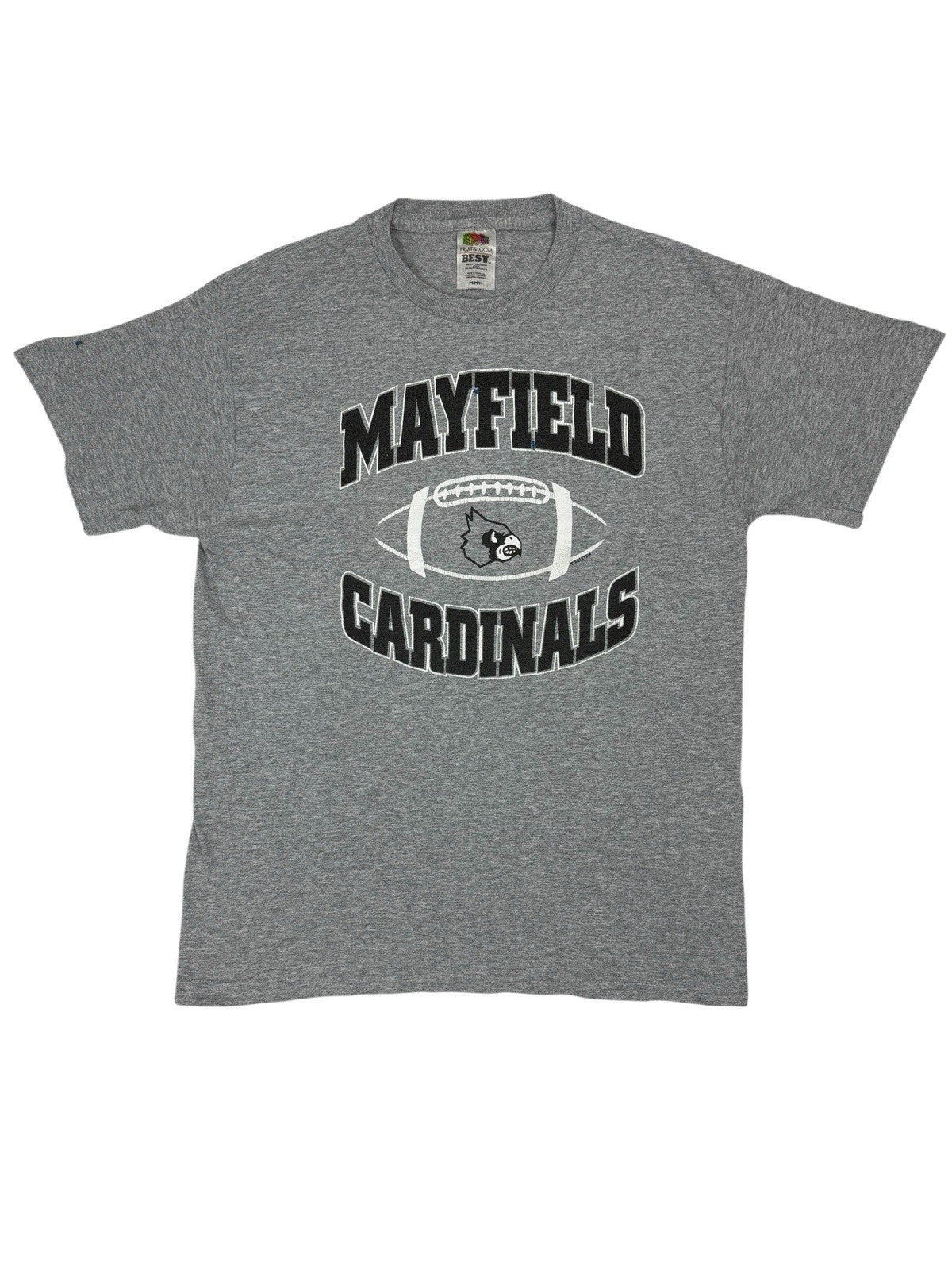 Mayfield Cardinals Retro Grey Kentucky American Sports Top Medium