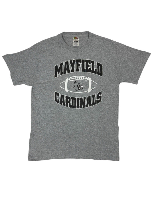 Mayfield Cardinals Retro Grey Kentucky American Sports Top Medium