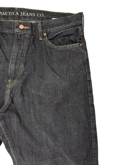 Nautica Blue Loose Fit Wide Leg Denim Jeans 36W 34L