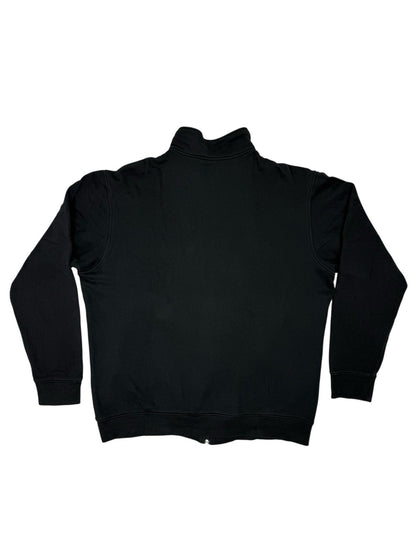 Reebok Black Retro Zip Cotton Fleece Lined Jacket XL