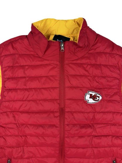 NFL Kansas City Chiefs Red Puffer Gilet Vest Bodywarmer Large