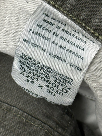 Wrangler Riggs Green Workwear Carpenter Denim Jeans 34W 30L