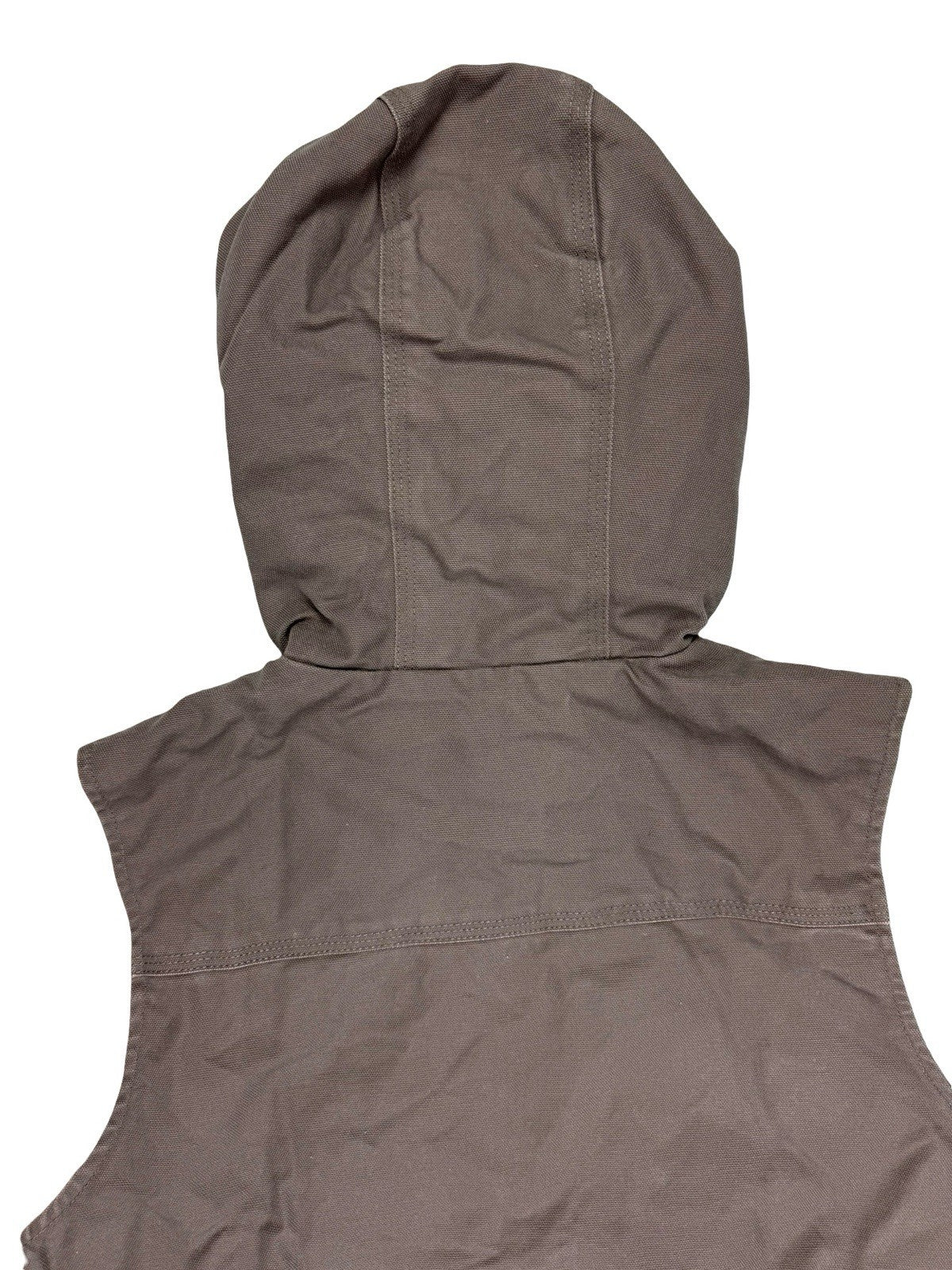Carhartt Women's Washed Duck Hooded Insulated Gilet Vest Medium (Size 8/10)