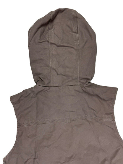 Carhartt Women's Washed Duck Hooded Insulated Gilet Vest Medium (Size 8/10)