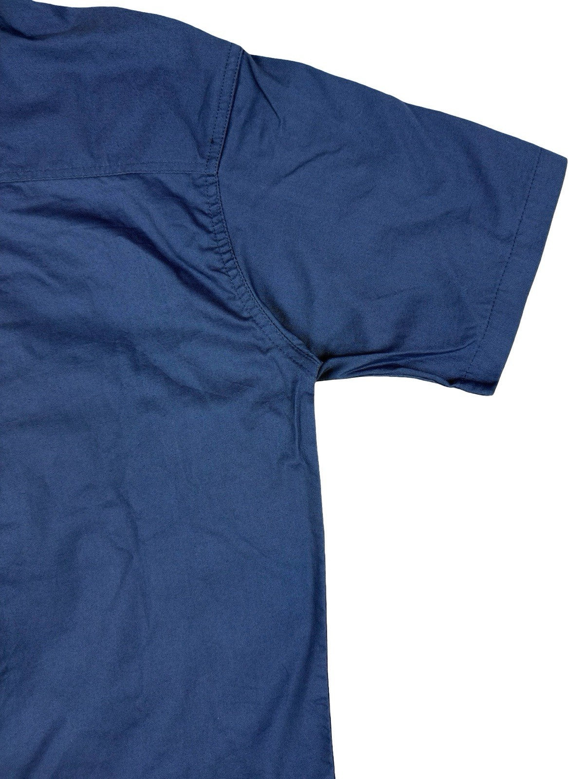 Carhartt Blue Short Sleeve Button Work Shirt Medium