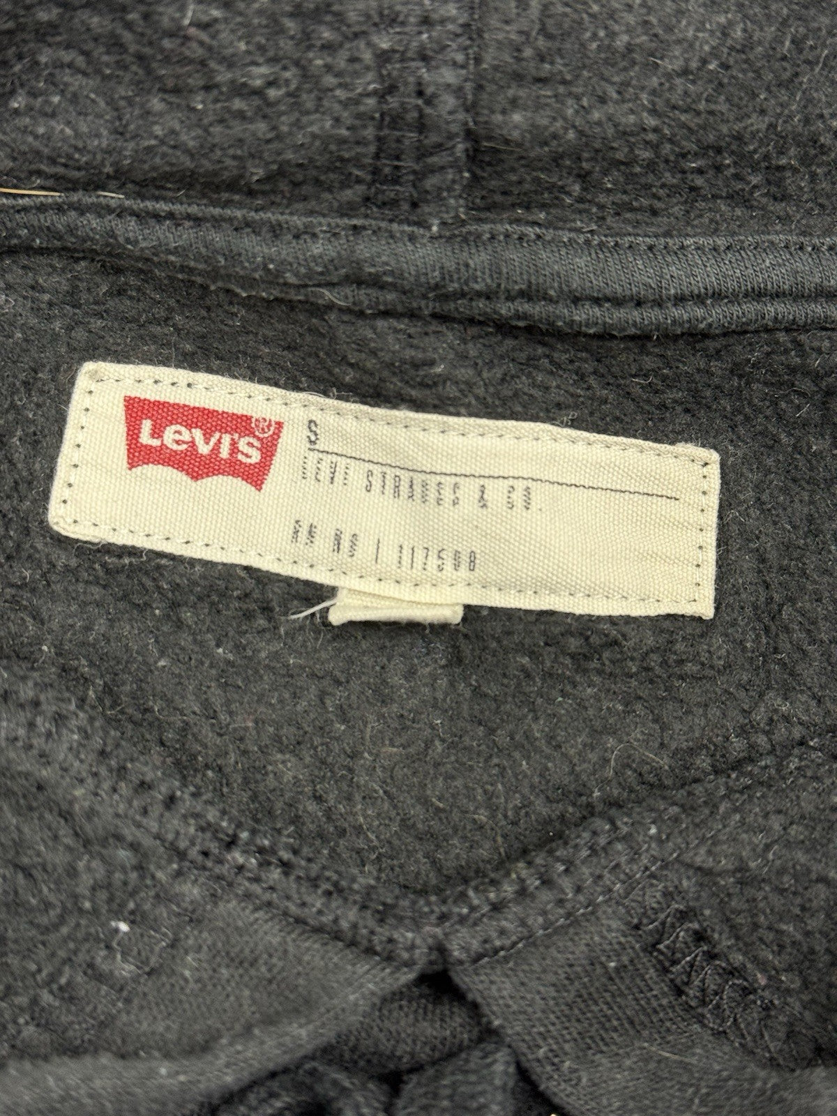 Levi's Black Batwing Print Hoodie Small