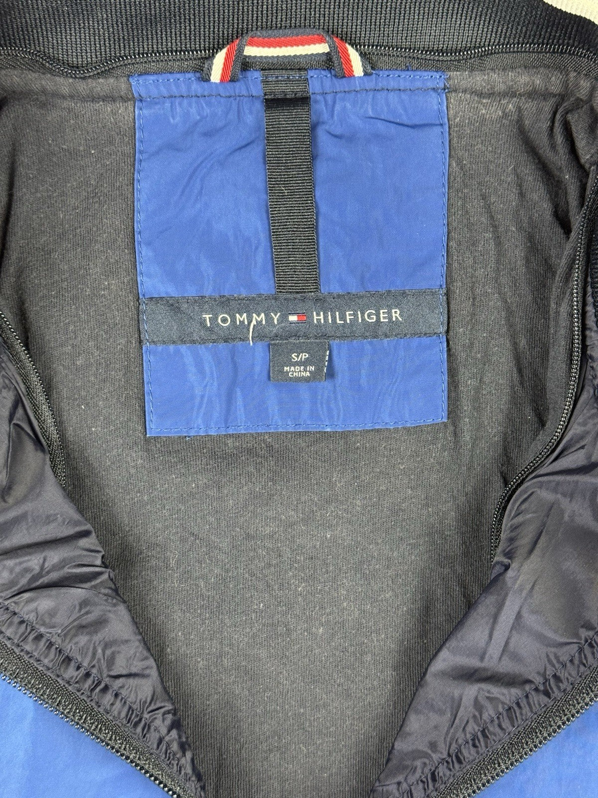 Tommy Hilfiger Blue Zip Bomber Track Jacket Small