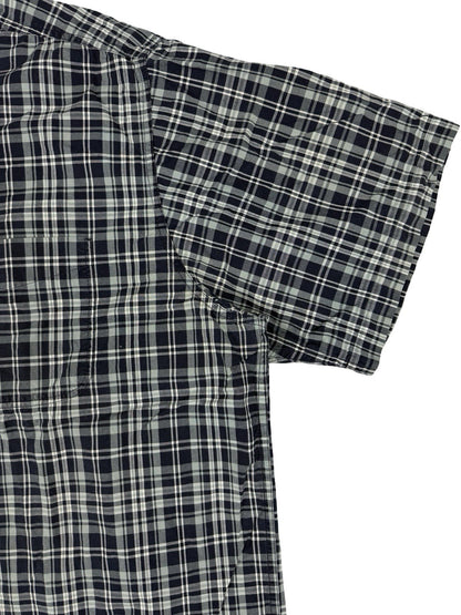 Carhartt Essential Blue Plaid Short Sleeve Button Cotton Shirt 2XL