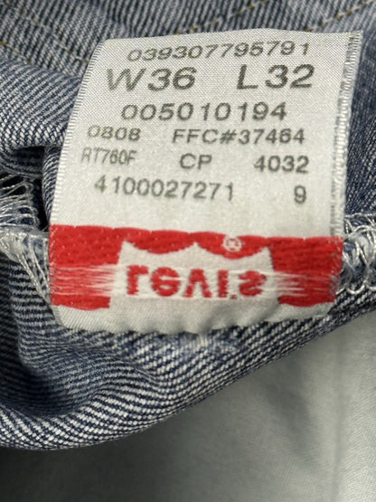 Levi's 501 Blue Y2K Denim Jeans 36W 32L