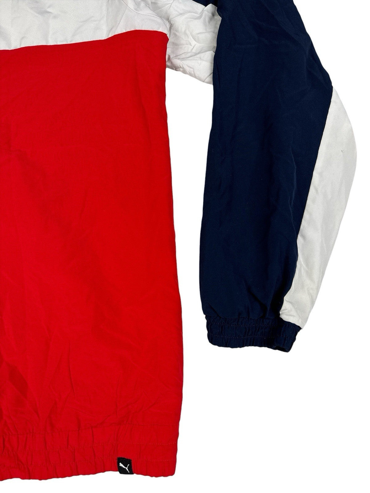 Puma Retro Red Colourblock Zip Track Jacket Large
