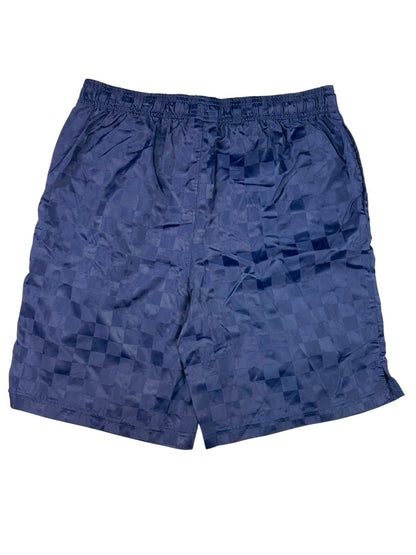 Umbro Blue Checker Nylon Sport Shorts Youth XL (16-18) Men's Medium