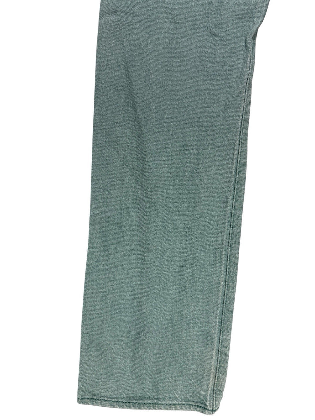 Levi's 501 Green White Oak Cone Denim Straight Leg Jeans 32W 31L