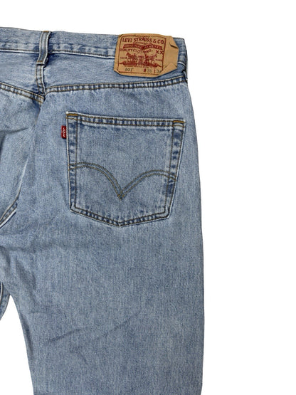 Levi's 501 Blue Retro Straight Leg Denim Jeans 36W 34L