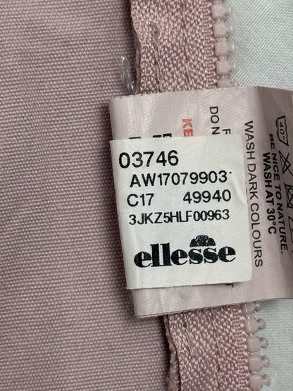 Ellesse Pink Half Zip Printed Poncho Hoodie Size 8