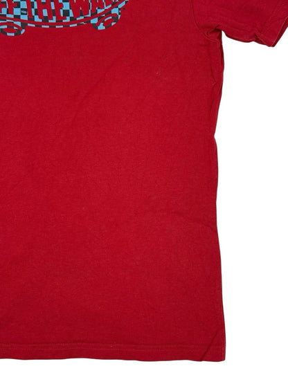 Vans Red Off The Wall Printed Top Boys XL