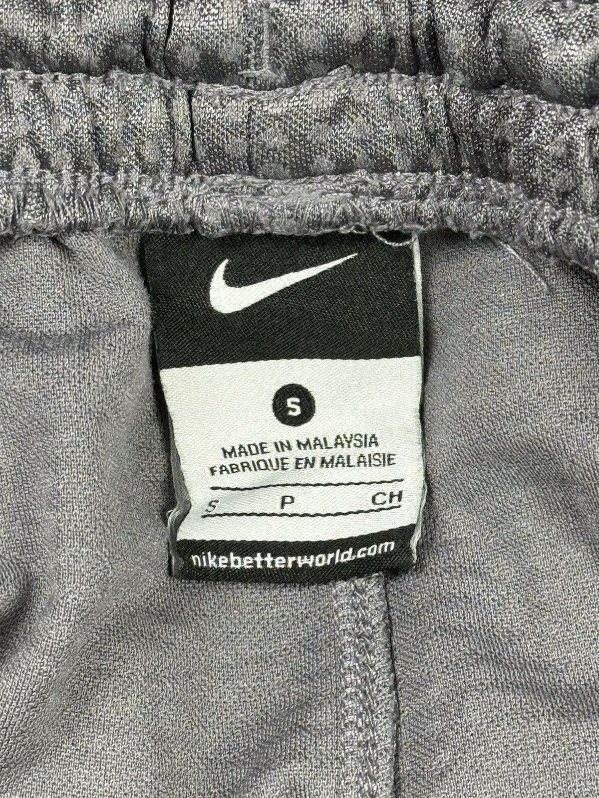 Nike Grey Polyester Basketball Sport Active Shorts Small