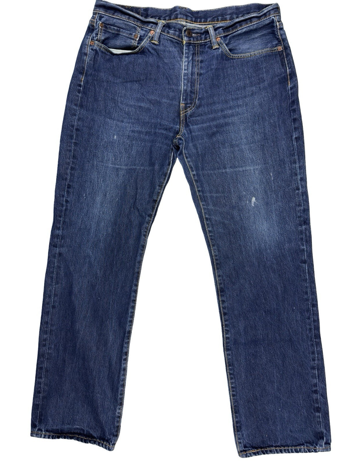 Levi's 514 Classic Straight Fit Blue Denim Jeans 36W 32L